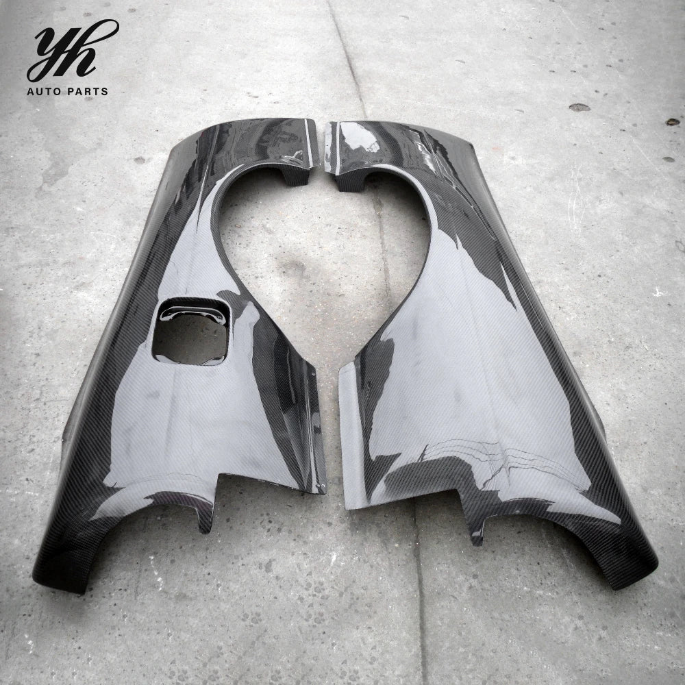 3K Twill Carbon Fiber Rear Over Fenders +50mm Widebody Flares for Nissan 180SX RS13 S13 240SX Hatchback Tuning