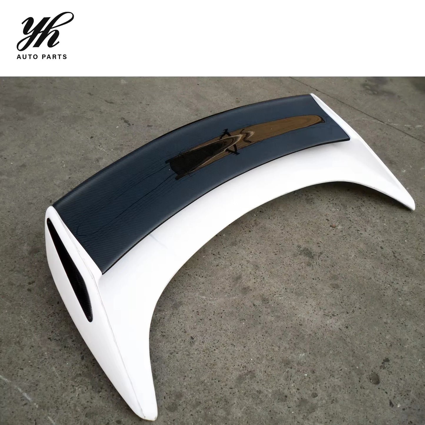 V2 Style Black FRP Rear Spoiler Carbon Fiber Wing Bumper 3k Twill Weave High Gloss Finish 100% Fitment for 350Z 2003-2005