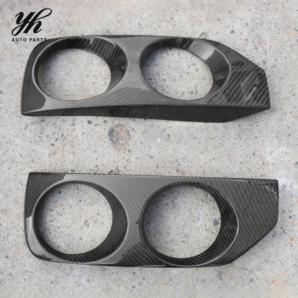 FRP OE Style Front Bumper Foglight Cover Trim Canard for Nissan Skyline R33 GTS GTR Spec2 Exterior Upgrades 2PCS