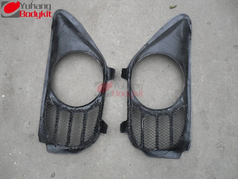 For 2008-2010 R35 GTR Carbon MCR Style Exhaust Surround Shroud Heat Shield CF 2pcs