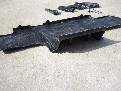 Skyline R32 GTR TS Top Secret Rear Diffuser with Middle Fins (7pcs) Carbon Fiber CF Black 1989-1995