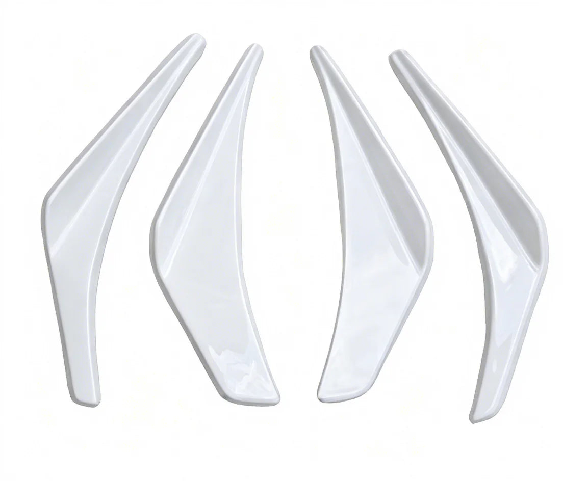 Glass Fiber OEM Front Bumper 4pcs Splitter Canard for Evolution Evo 7 FRP