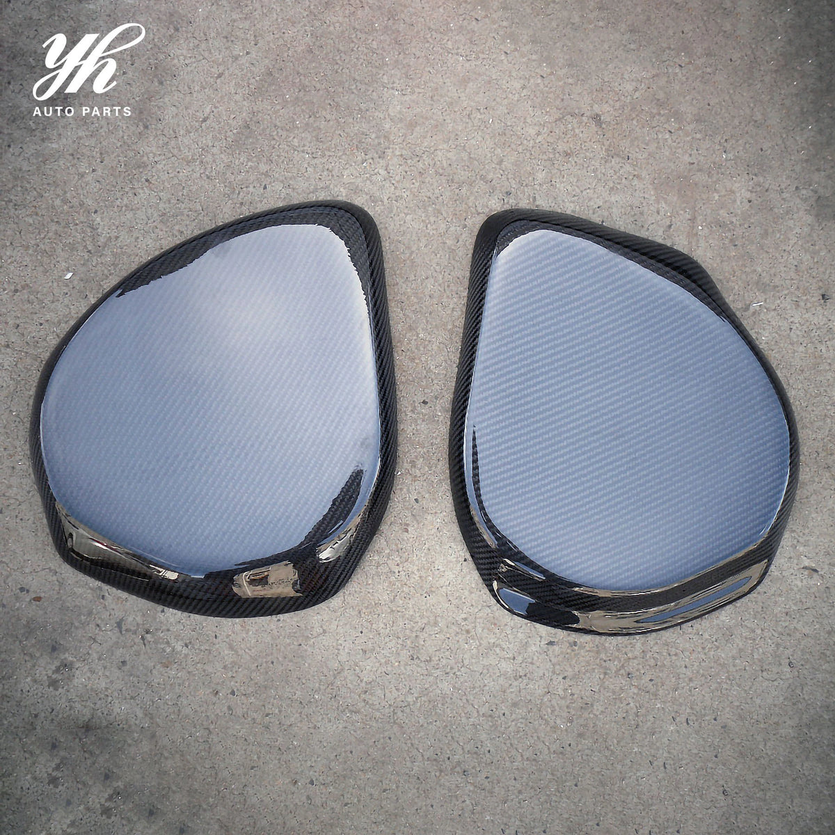 Glossy Carbon Fiber Brake Fluid Battery Cover Lid Caps 2Pcs Set for Nissan 350Z Z33 Fairlady Z Engine Bay Tuning