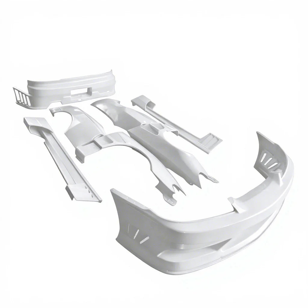 FRP S15 Complete Bodykit Front Rear Bumper Side Skirts for Nissan Silvia S15 Coupe Spec-R 1999-2002 Tuning Parts