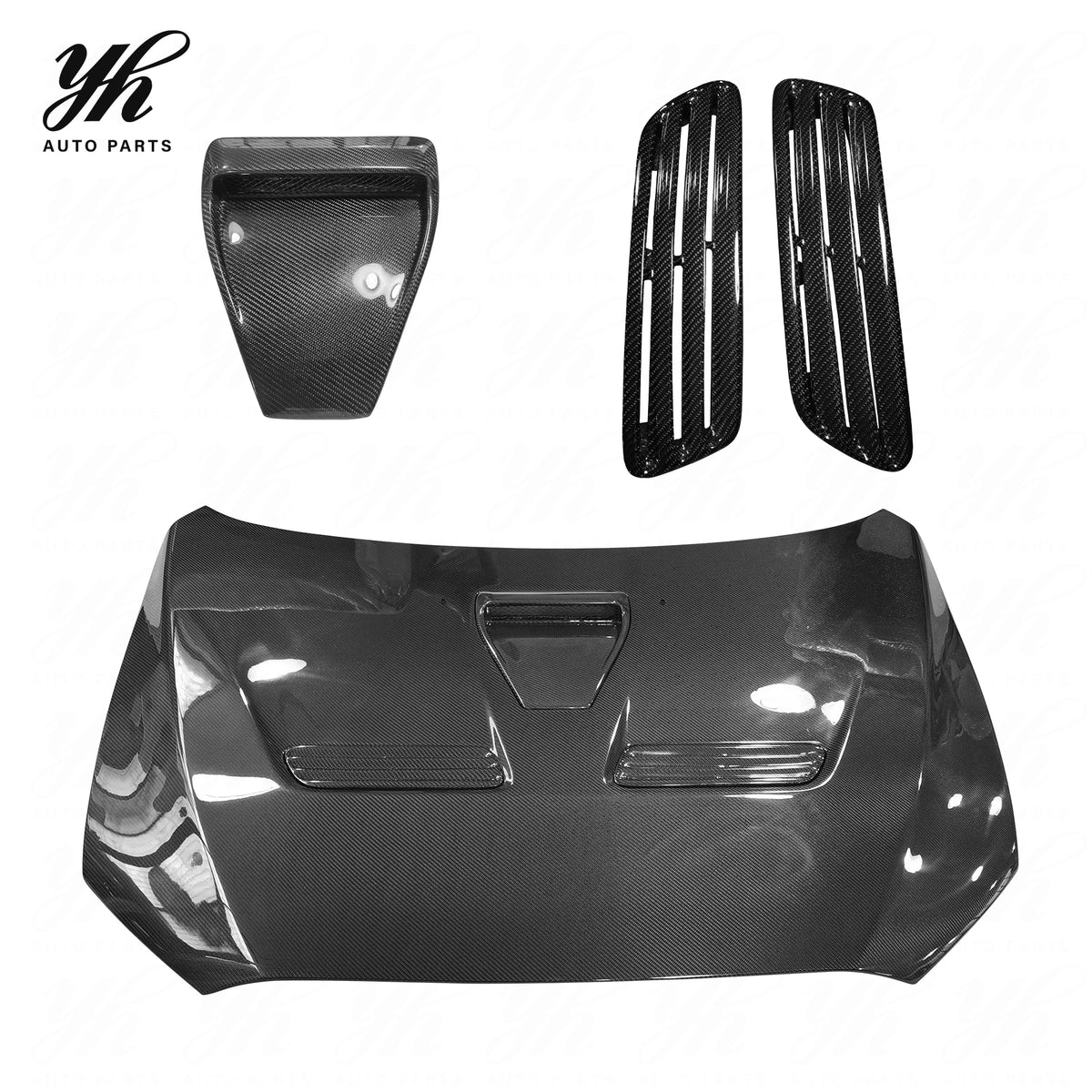 OEM Replacement Carbon Fiber Hood Bonnet CF Body Parts for 2008-2012 Lancer Evolution EVO 10 X