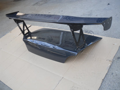 Rear Wing Spoiler GT Wing 2000-2008 S2000 AP1 AP2 VTX Type 5 Style Carbon Fiber 1600 mm Single Deck High Gloss