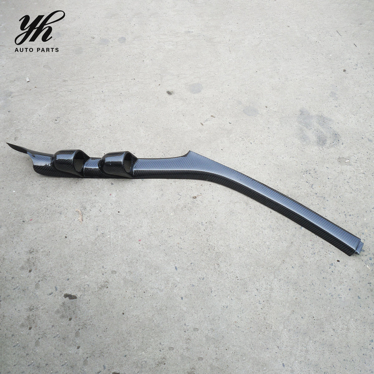 Glossy Carbon Fiber RHD A Pillar Dual Gauge Dash Pod Window Trim for 1995-1998 Nissan Skyline R33 GTR GTS-T