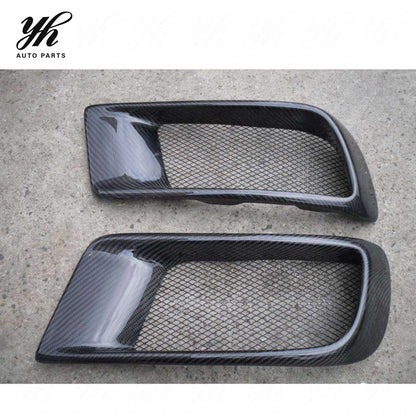 Carbon Fiber High Quality 2008-2010 Lancer Evolution EVO 10 X RA Style Front Bumper Side Air Duct Black YH
