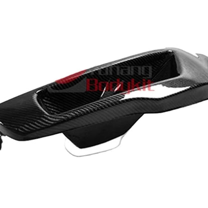 For Mitsubishi Lancer Evolution EVO 10 X Vented Headlight Block Out off Panel (LHS) Black Full Set Carbon Fiber