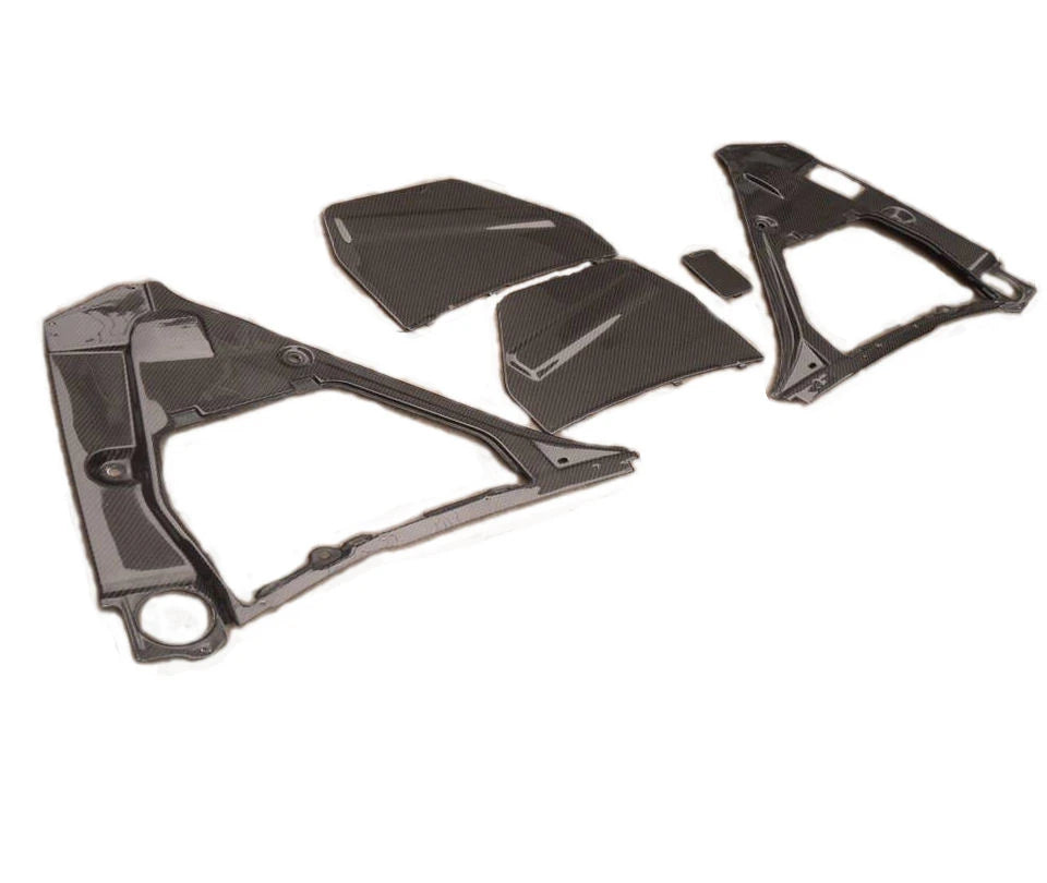 OEM Style Carbon Fiber Engine Compartment Cover 5Pcs Set for Nissan GT-R GTR R35 VR38DETT Engine Bay Tuning Parts