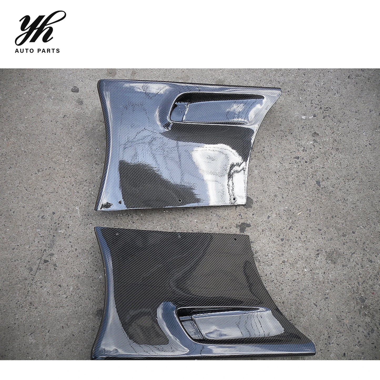 For 1992-1997 RX7 FD3S RE-GT Front Wing Addon (pair) Carbon Fiber