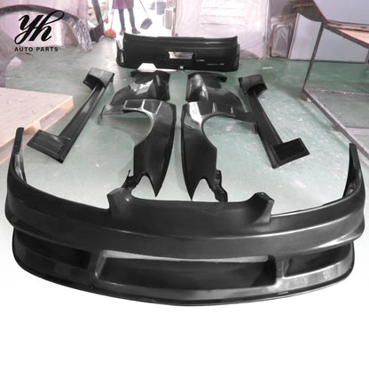 FRP S15 Complete Bodykit Front Rear Bumper Side Skirts for Nissan Silvia S15 Coupe Spec-R 1999-2002 Tuning Parts