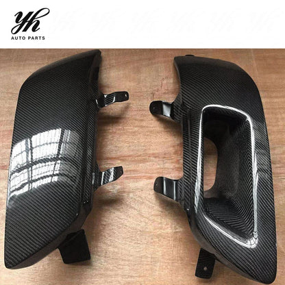 Glossy Carbon Fiber Rear Headlight Covers LHS RHS Lamp Shell for Mitsubishi Lancer Evolution EVO 7 8 9 VII VIII IX CT9A Pair