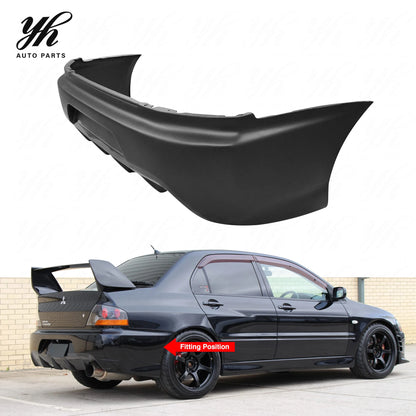 Yuhang Gloss Black Carbon Fiber Rear Bumper Body Kit for Mitsubishi Lancer Evolution 8 9 EVO IX CT9A Performance Parts