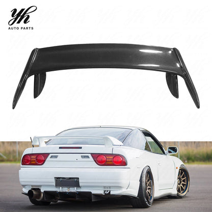 Customizable Single Deck FRP Carbon Fiber Rear Spoiler for S13 240SX 200SX Kouki