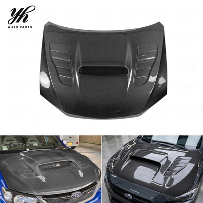 For GRB GVB WRX STI OEM Style Hood Bonnet Carbon Fiber