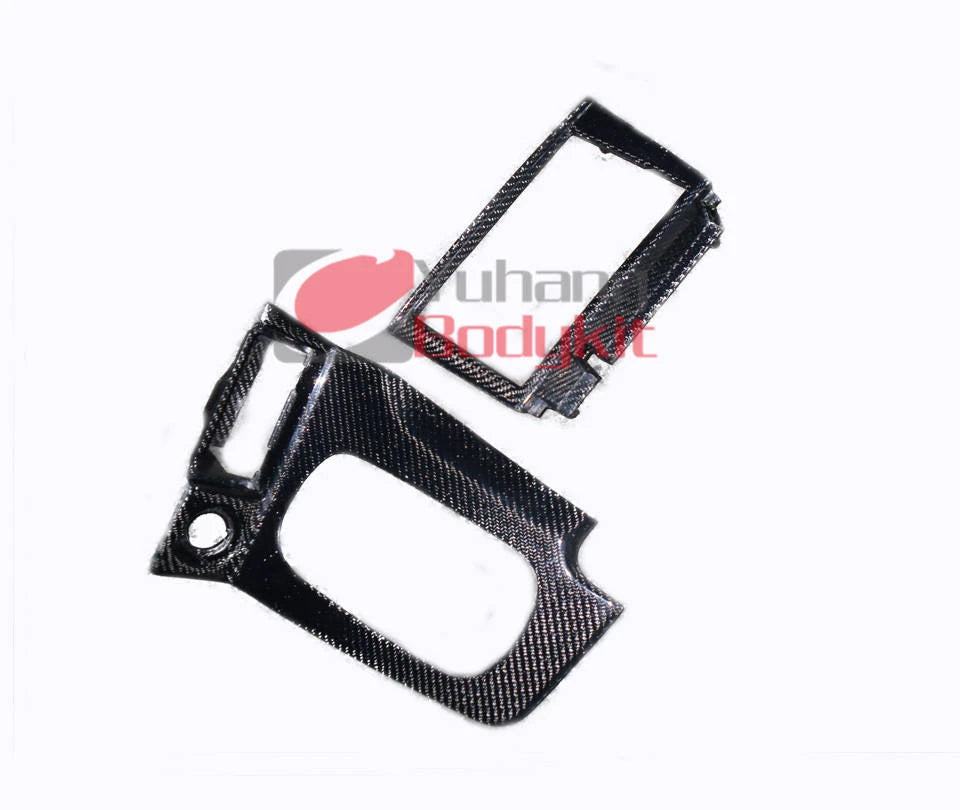 3K Twill Carbon Fiber RHD Radio Center Console Gear Surround Trim for Nissan Skyline GT-R GTR R34 BNR34 1999-2002