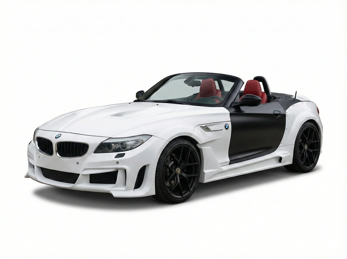 New Arrival Yuhang White Wide Body Kit for Z4 E89 Glass Fiber FRP Front/Rear Bumper Over Fenders Side Skirts 2009-2016