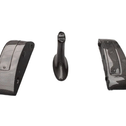Carbon Fiber Higher Legs 3PCS CF Fit for 08-14 Skyline R35 GTR GTR35 CBA DBA OEM Spoiler H Style