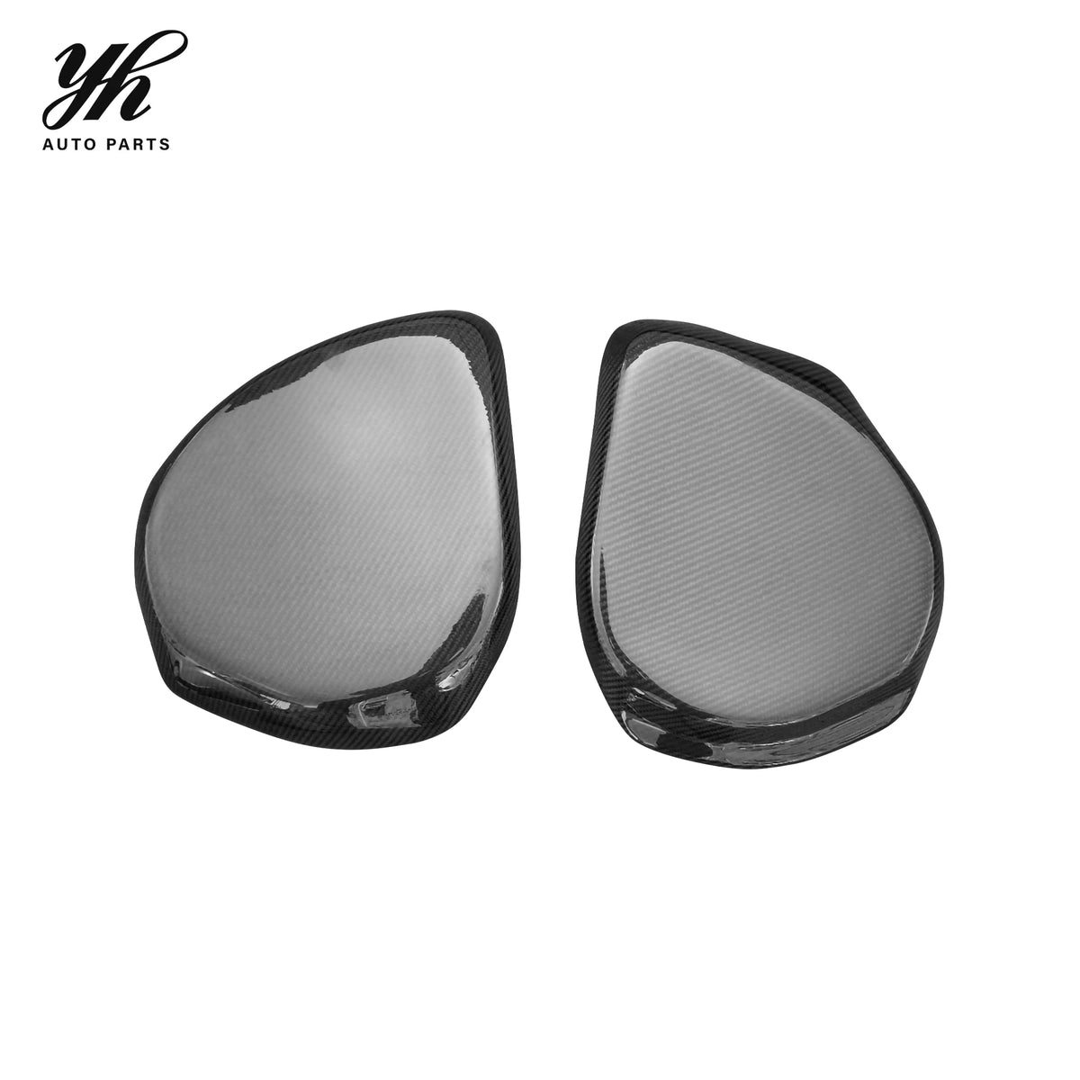 Glossy Carbon Fiber Brake Fluid Battery Cover Lid Caps 2Pcs Set for Nissan 350Z Z33 Fairlady Z Engine Bay Tuning