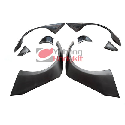 Brand Black Bodykit for Glass Fiber 08-14 Skyline R35 GTR Liberty Walk Front/Rear Fender Wing Flare 8-Piece FRP