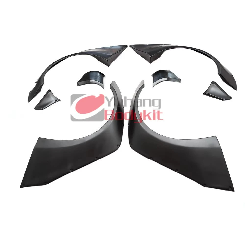 Brand Black Bodykit for Glass Fiber 08-14 Skyline R35 GTR Liberty Walk Front/Rear Fender Wing Flare 8-Piece FRP