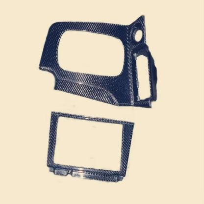 3K Twill Carbon Fiber RHD Center Console Radio Gear Surround Trim Kit for Nissan Skyline GT-R GTR R34 BNR34 1999-2002