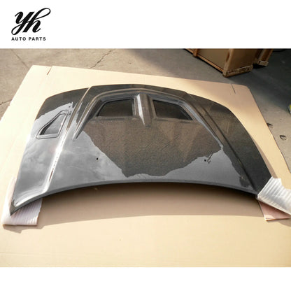 New Yuhang High Quality Black 3K Twill Weave Carbon Fiber Bonnet for EVO 5 6 with