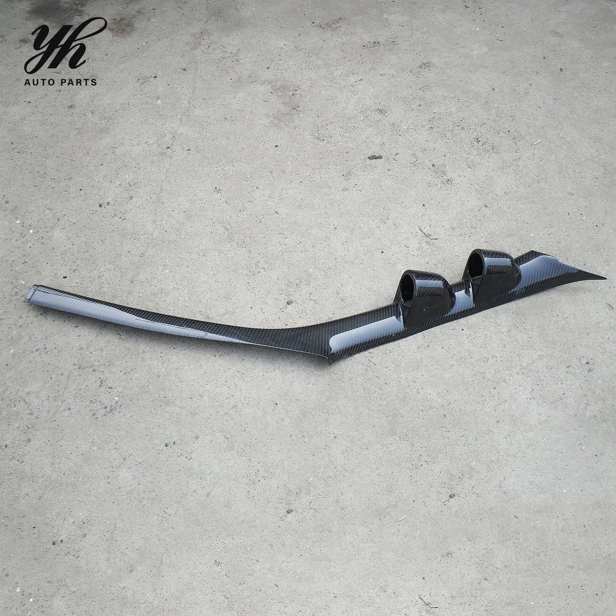 Glossy Carbon Fiber RHD A Pillar Dual Gauge Dash Pod Window Trim for 1995-1998 Nissan Skyline R33 GTR GTS-T