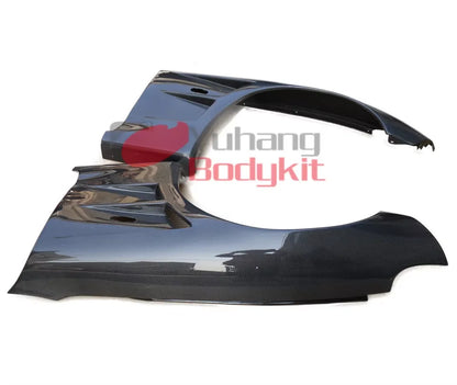 Auto Parts YH Black Carbon Fiber CF Bodykit for 1992-1997 RX7 FD3S BN-Sports Style Front Fenders +25mm