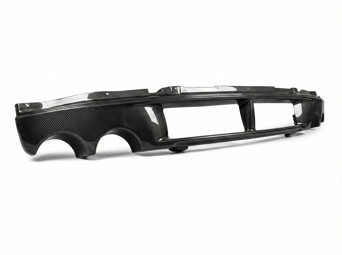 3K Twill Carbon Fiber Rear Bumper Garnish Exhaust Surround Bezel Replacement for Ferrari F430 Coupe Spider Tuning