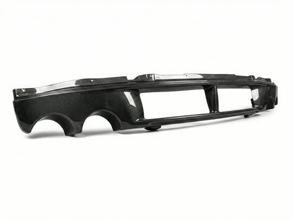 3K Twill Carbon Fiber Rear Bumper Garnish Exhaust Surround Bezel Replacement for Ferrari F430 Coupe Spider Tuning