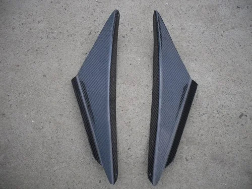 For Evolution 8 OEM Style Carbon Fiber Front Bumper Canard 2pcs