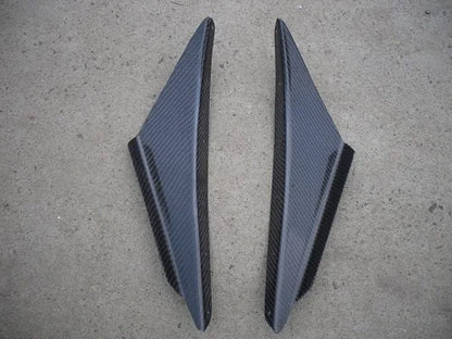 For Evolution 8 OEM Style Carbon Fiber Front Bumper Canard 2pcs