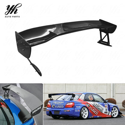 Yuhang GT Impreza GD WRX 7 8 9 GT 2002-2007 Carbon Fiber Rear Spoiler Wing Single Deck Black Subaru