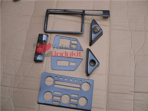 LHD Carbon Fiber Center Console Dashboard Interior Trim Kit 7Pcs Set for Nissan GT-R GTR R35 2008-2013 Tuning Parts
