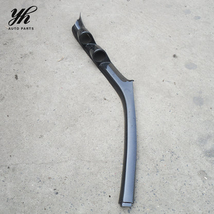 Glossy Carbon Fiber RHD A Pillar Dual Gauge Dash Pod Window Trim for 1995-1998 Nissan Skyline R33 GTR GTS-T