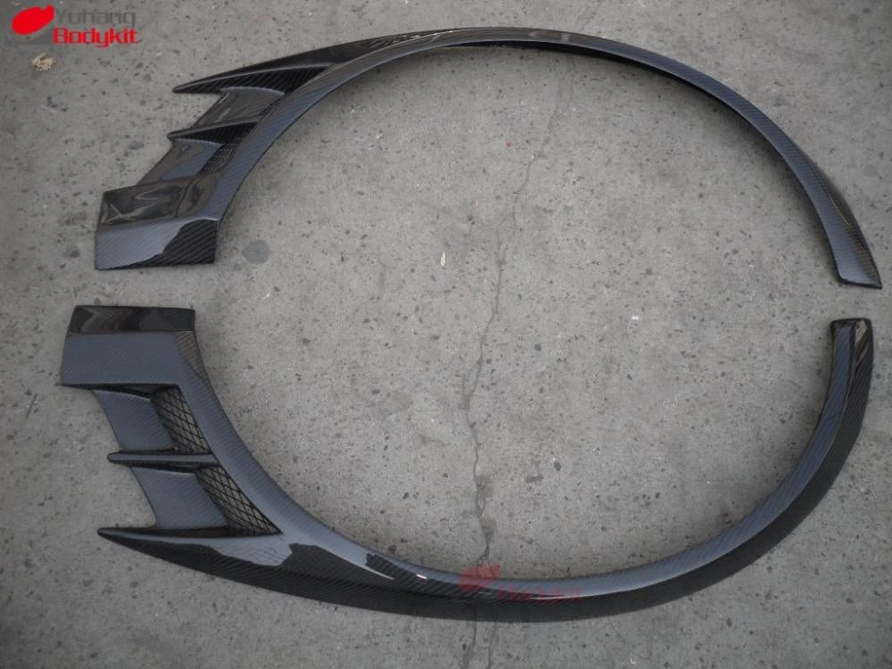 Premium Carbon Fiber Front Wide Fender Flares VC Look for Mitsubishi Evolution EVO8 EVO9 Bodykit Factory Wholesale