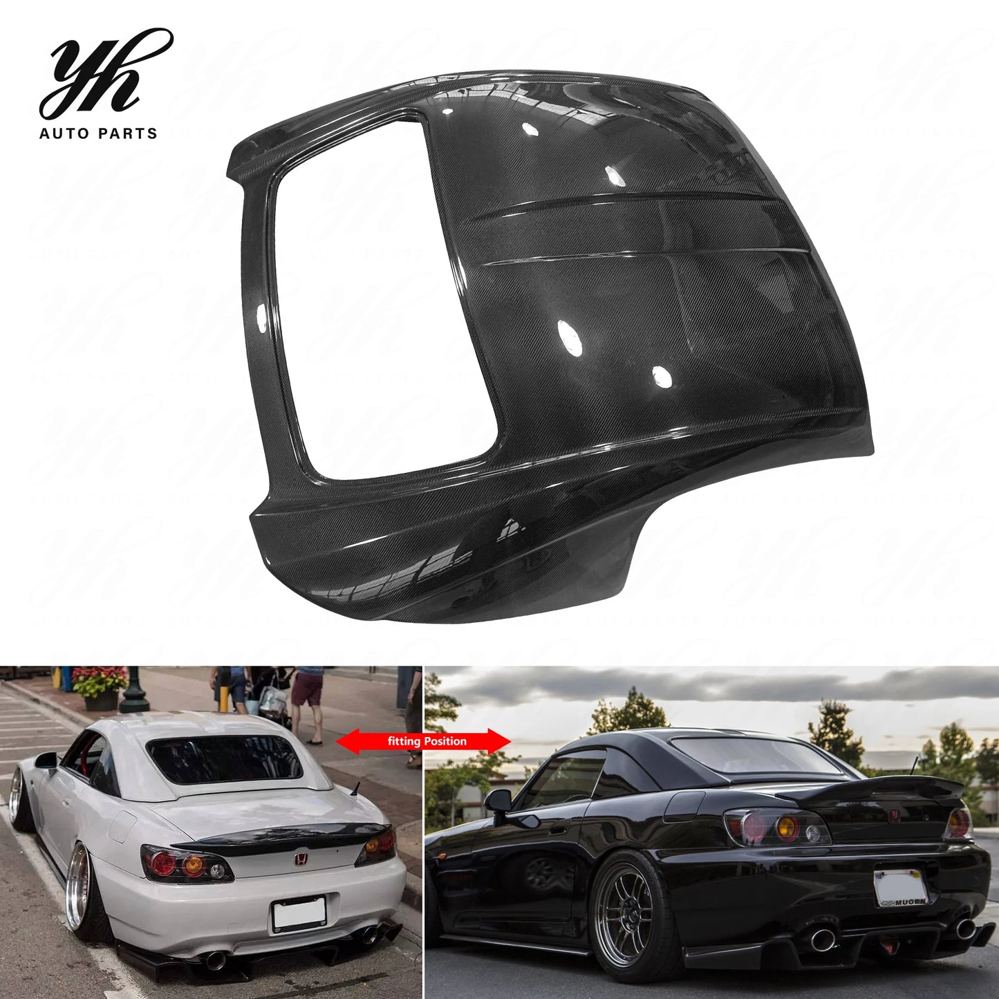 Yuhang for S2000 AP OE Type High Quality Glossy Carbon Fiber Hardtop Body Upgrade