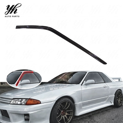 Carbon Fiber CF Wind Window Rain Deflector Visor Fit for 1989-1994 Skyline R32 GTS GTR