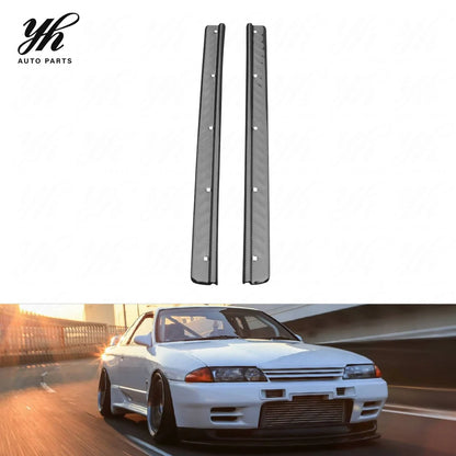 YH Carbon Fiber CF Bodykit for 180SX PRS13/PS13 Silvia Door Sill Panel Kick Plate (Pair) Black High Quality Easily Install 1