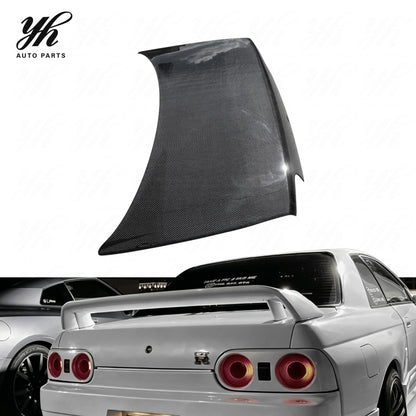 Bodykit Carbon Fiber OEM Style Rear Trunk Bootlid with Lock Hole Black High Glossy for CF 1989-1993 Skyline R32 GTS GTR