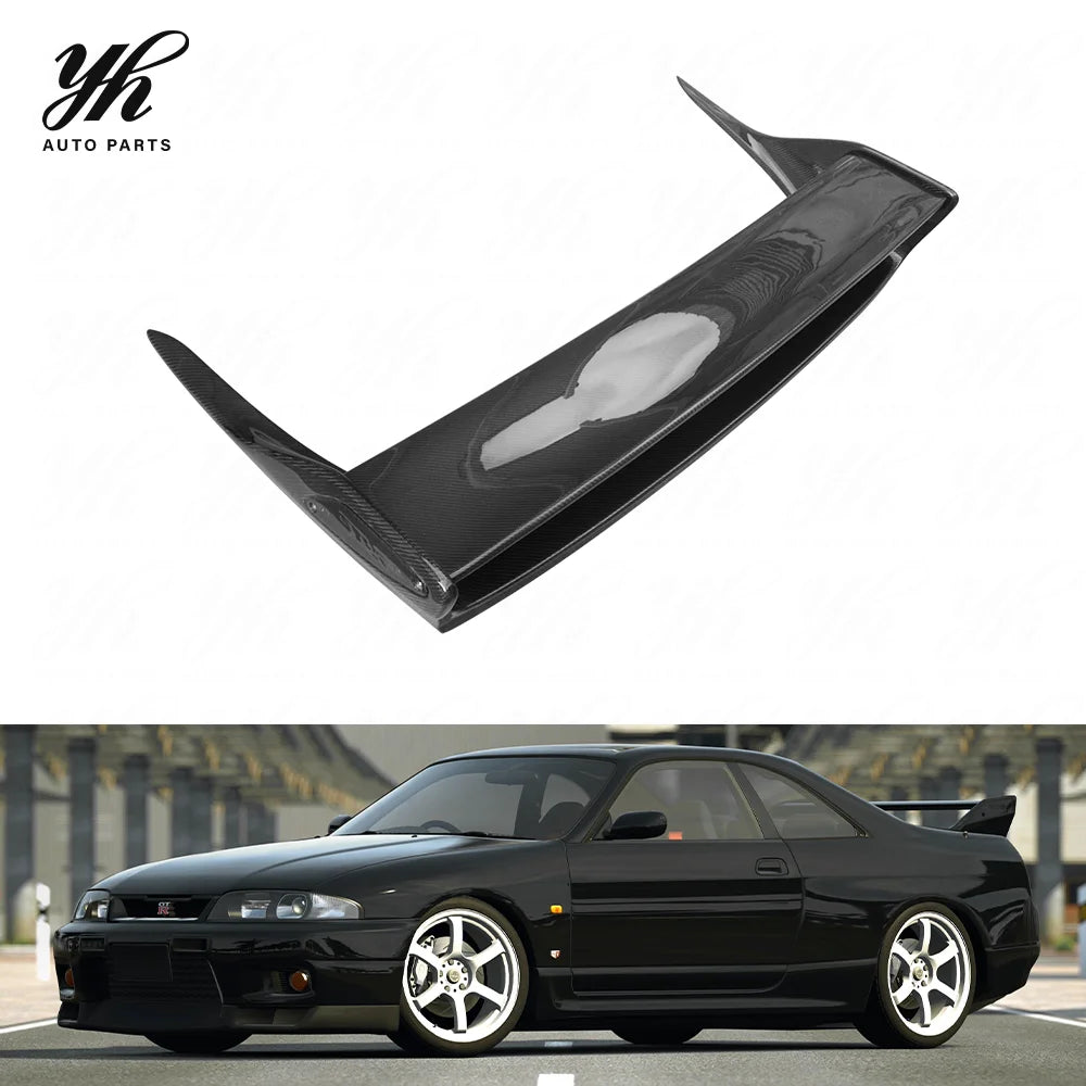 Carbon Fiber Double Deck Bodykit FIT for 1994-1997 SKYLINE BNR33 R33 GTR OEM REAR TRUNK SPOILER WING