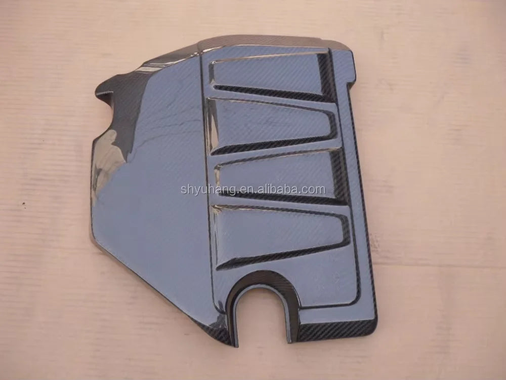 New Carbon Fiber 2008-2012 Mitsubishi Evolution EVO 10 OEM Style Mivec Turbo Engine Cover High Glossy Finish
