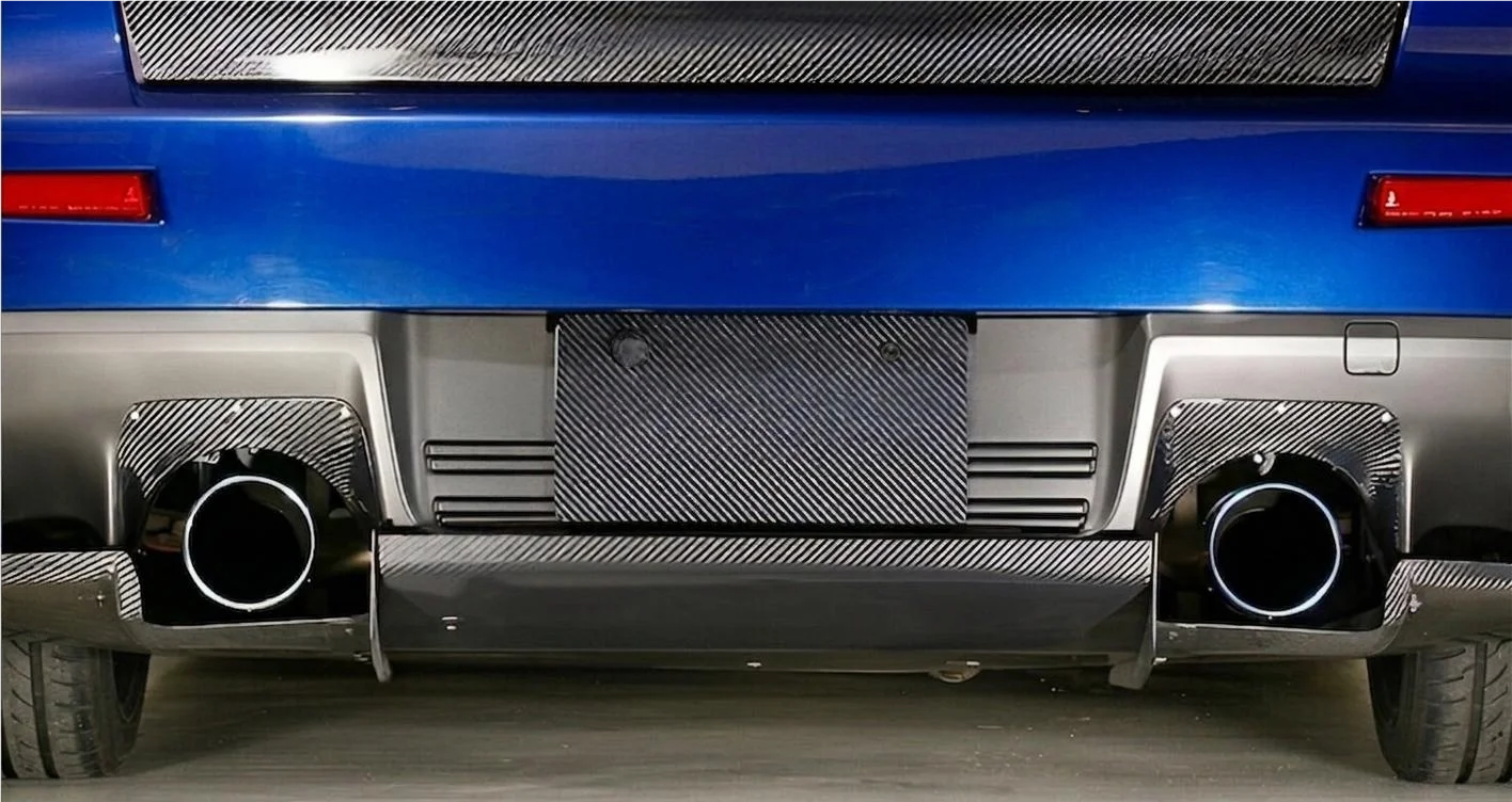 Auto Bodykit CF Carbon Fiber Rear Bumper Exhaust Heatshield for 08-12 Lancer Evolution X EVO 10