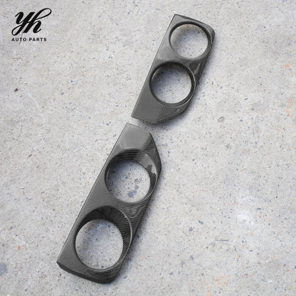 FRP OE Style Front Bumper Foglight Cover Trim Canard for Nissan Skyline R33 GTS GTR Spec2 Exterior Upgrades 2PCS