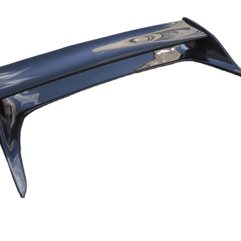 Skyline R33 GTR GTST Bee-R Style Double Deck Real Carbon Fiber High Glossy Finish 3k Twill Weave Black Yuhang Rear Spoiler
