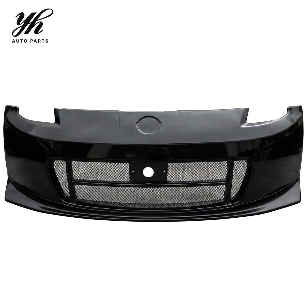 New Yuhang High Quality Z33 350Z Fairlady Nismo NI STYLE V1 Glass Fiber Front Bumper Black/White 100% Fitment Easy Installation