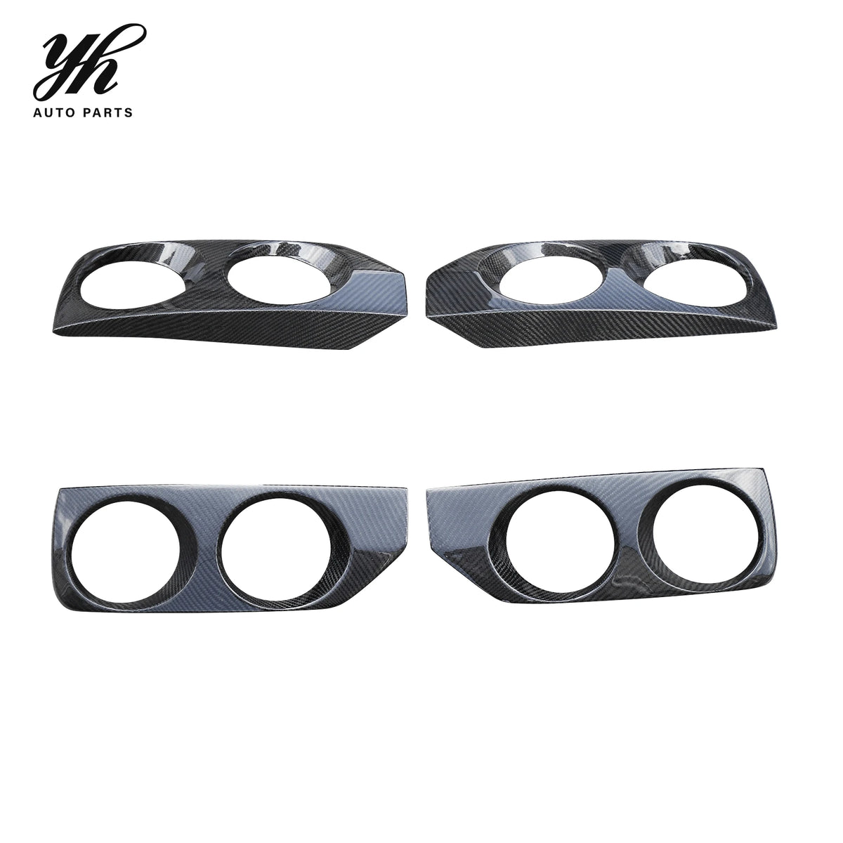 FRP OE Style Front Bumper Foglight Cover Trim Canard for Nissan Skyline R33 GTS GTR Spec2 Exterior Upgrades 2PCS