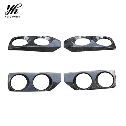 FRP OE Style Front Bumper Foglight Cover Trim Canard for Nissan Skyline R33 GTS GTR Spec2 Exterior Upgrades 2PCS